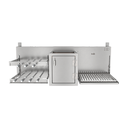 Churrasqueira Rotativa com Braseiro e Grelha Automática Scheer I9 TRE 905