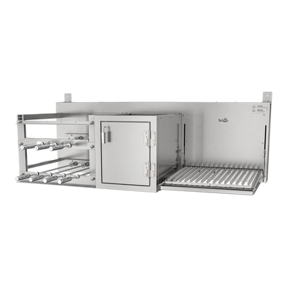 Churrasqueira Rotativa com Braseiro e Grelha Automática Scheer TRE 900