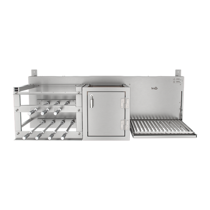 Churrasqueira Rotativa com Braseiro e Grelha Automática Scheer TRE 900