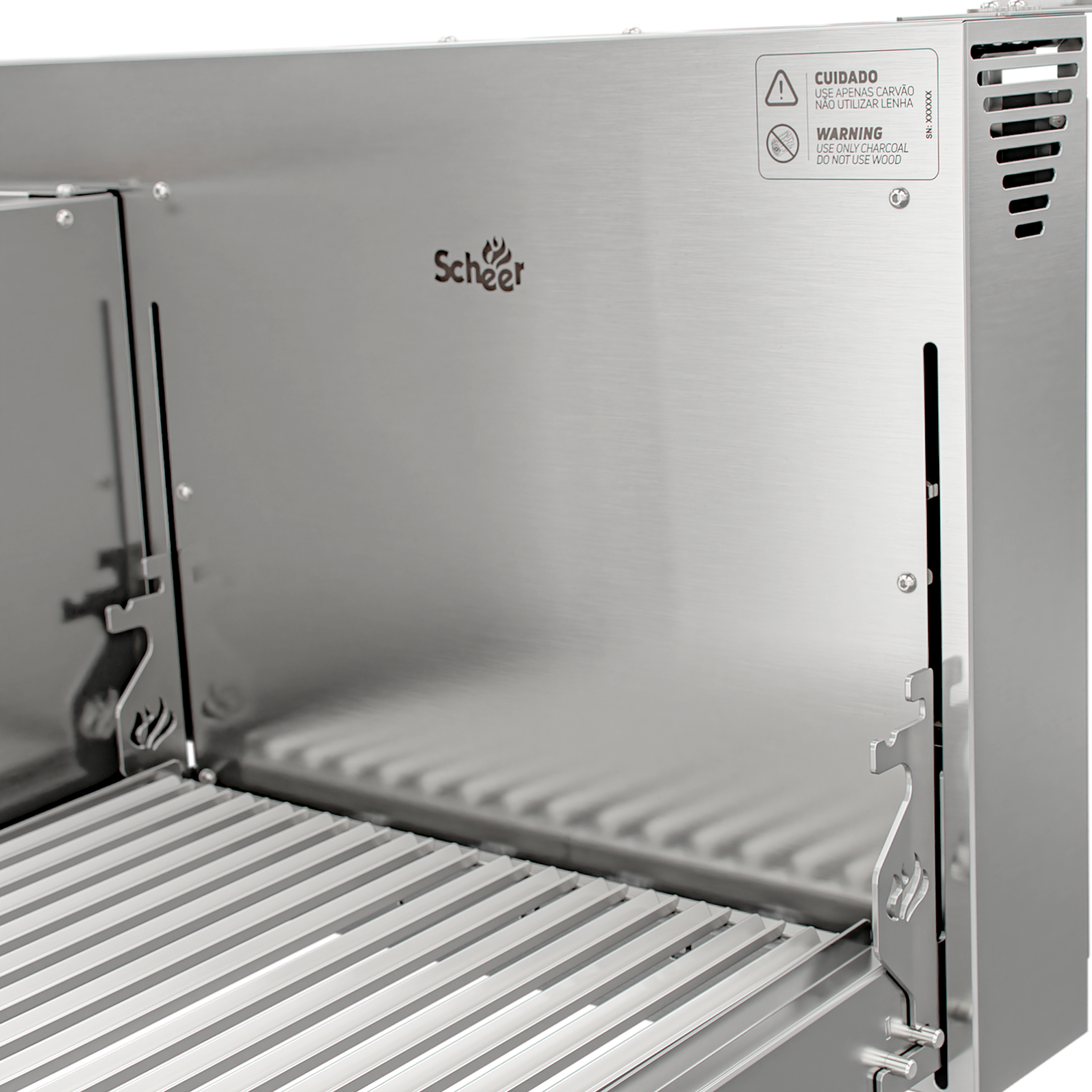 Churrasqueira Rotativa com Braseiro e Grelha Automática Scheer TRE 900