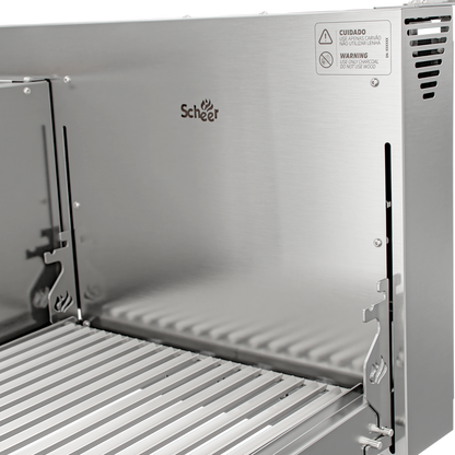 Churrasqueira Rotativa com Braseiro e Grelha Automática Scheer TRE 900