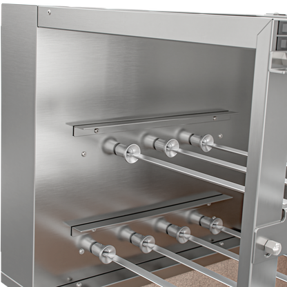 Churrasqueira Rotativa com Braseiro e Grelha Automática para Bancada Cooktop Scheer TRE 900