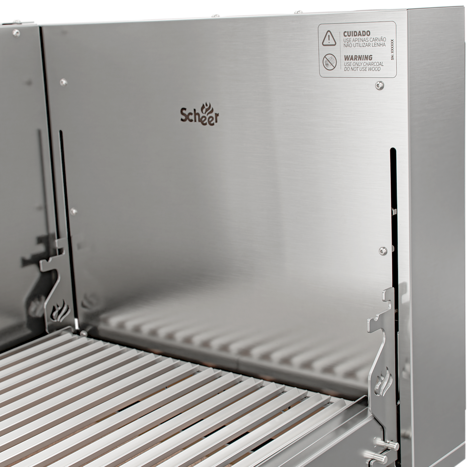 Churrasqueira Rotativa com Braseiro e Grelha Automática para Bancada Cooktop Scheer TRE 900