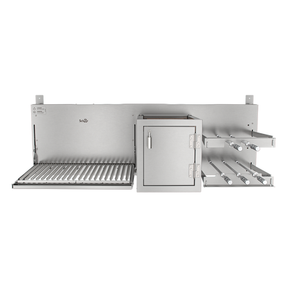 Churrasqueira Rotativa com Braseiro e Grelha Automática Scheer I9 TRE 900